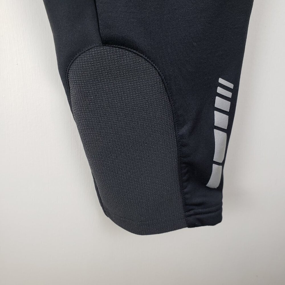 Showers Pass Fleece Lined Track Pants Black Reflective Leg Zipper Mens Medium - Picture 7 of 11